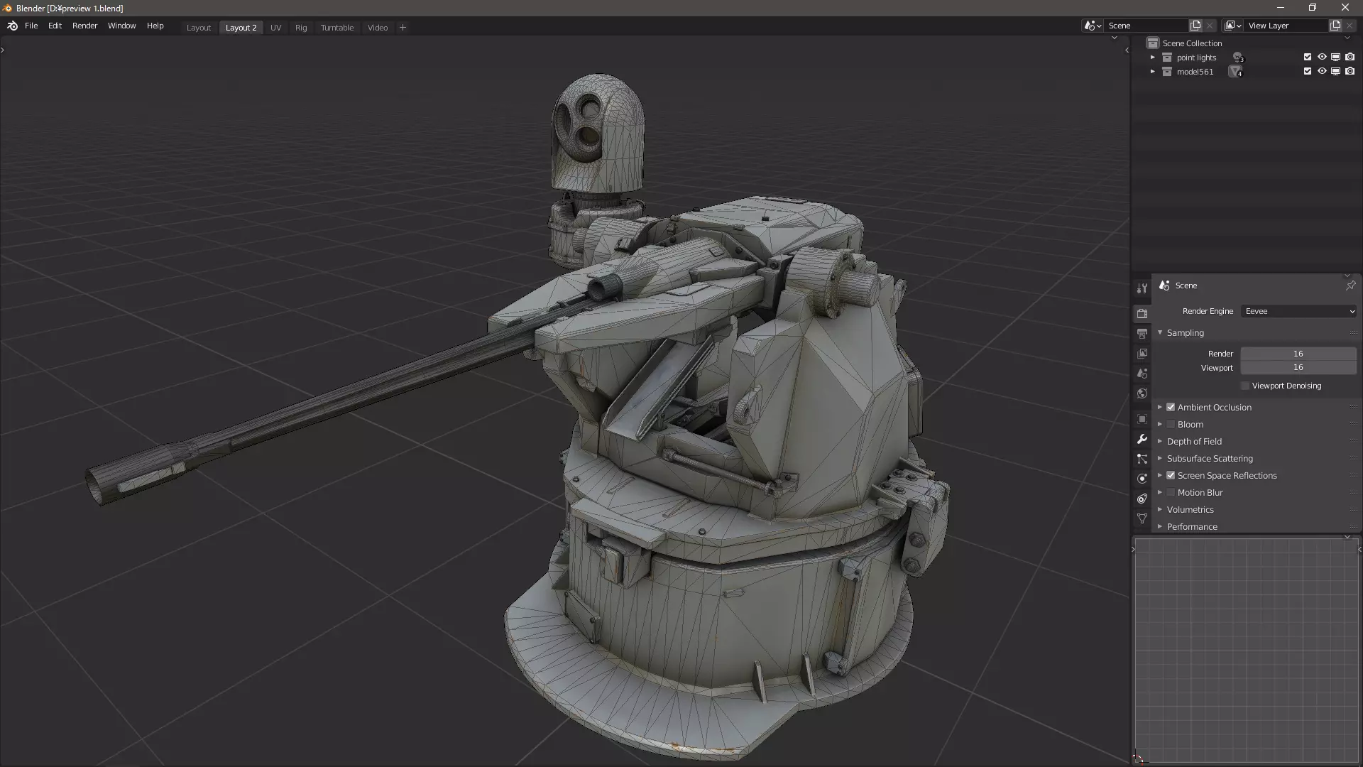 scifi-model561 scifi weapon 3D model_1