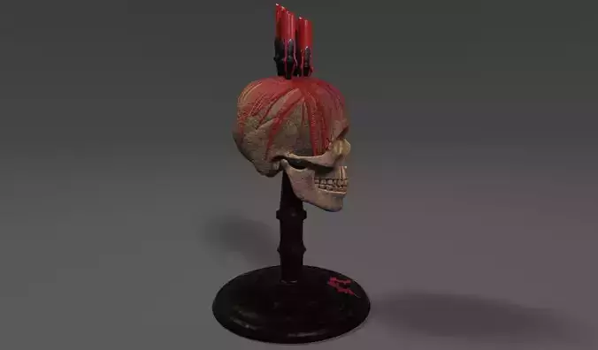 Gothic horror candles 3D model