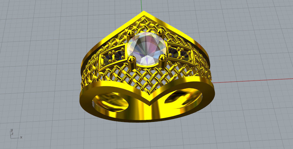 anillo malla Free 3D model_1