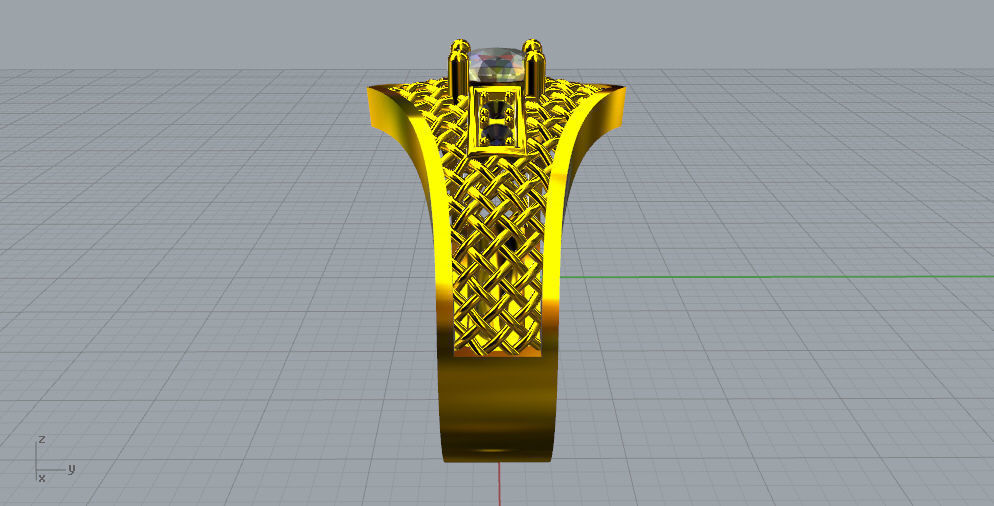 anillo malla Free 3D model_2