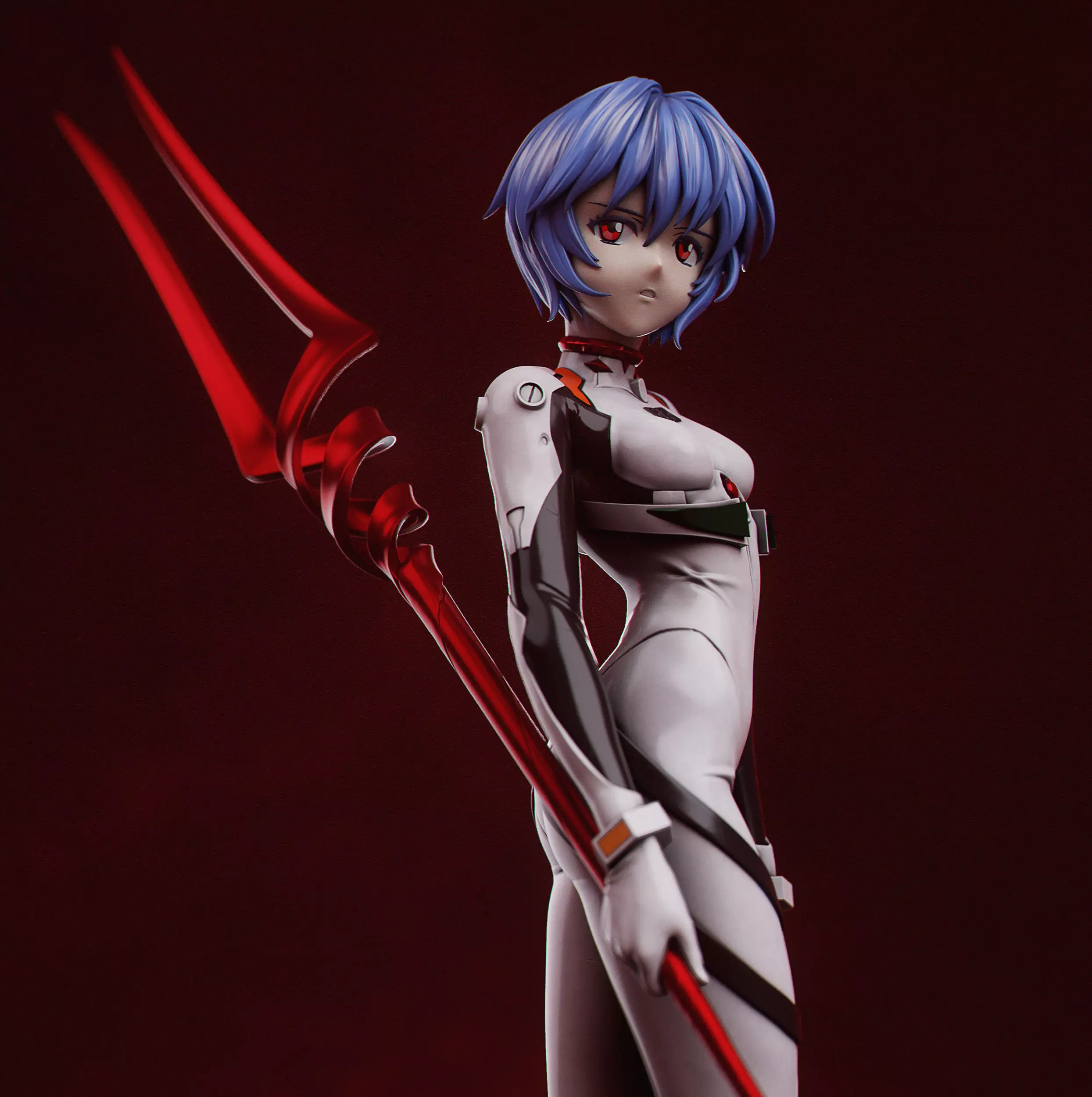 Rei Ayanami 3D Print 3D print model_3