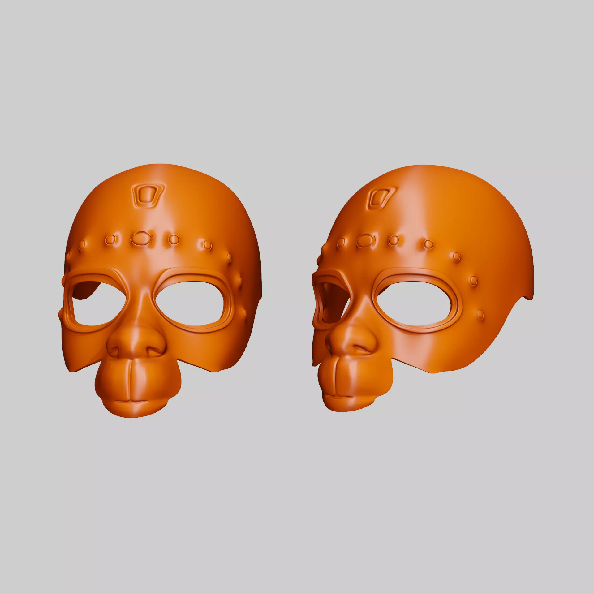 Monkey Mask 3D Print STL - Cosplay Animal Head 3D print model_0