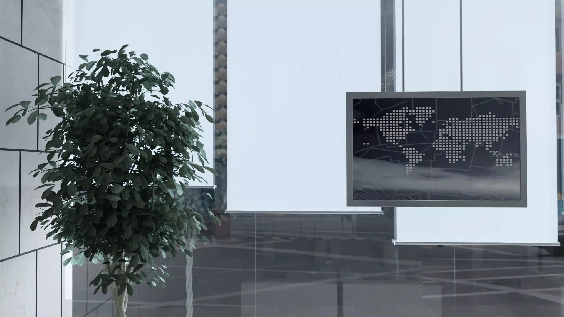 Bank Office Branch   3D model_9