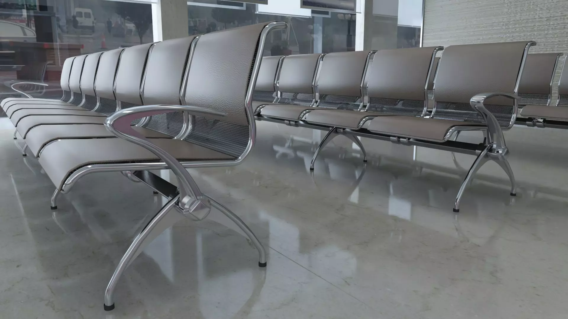 Bank Office Branch   3D model_7