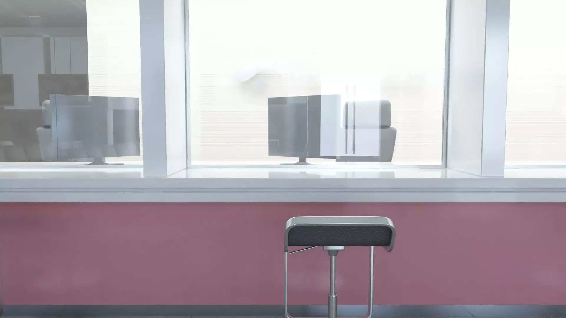 Bank Office Branch   3D model_17