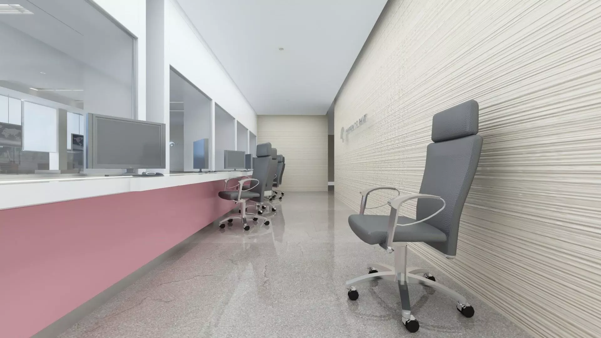 Bank Office Branch   3D model_10