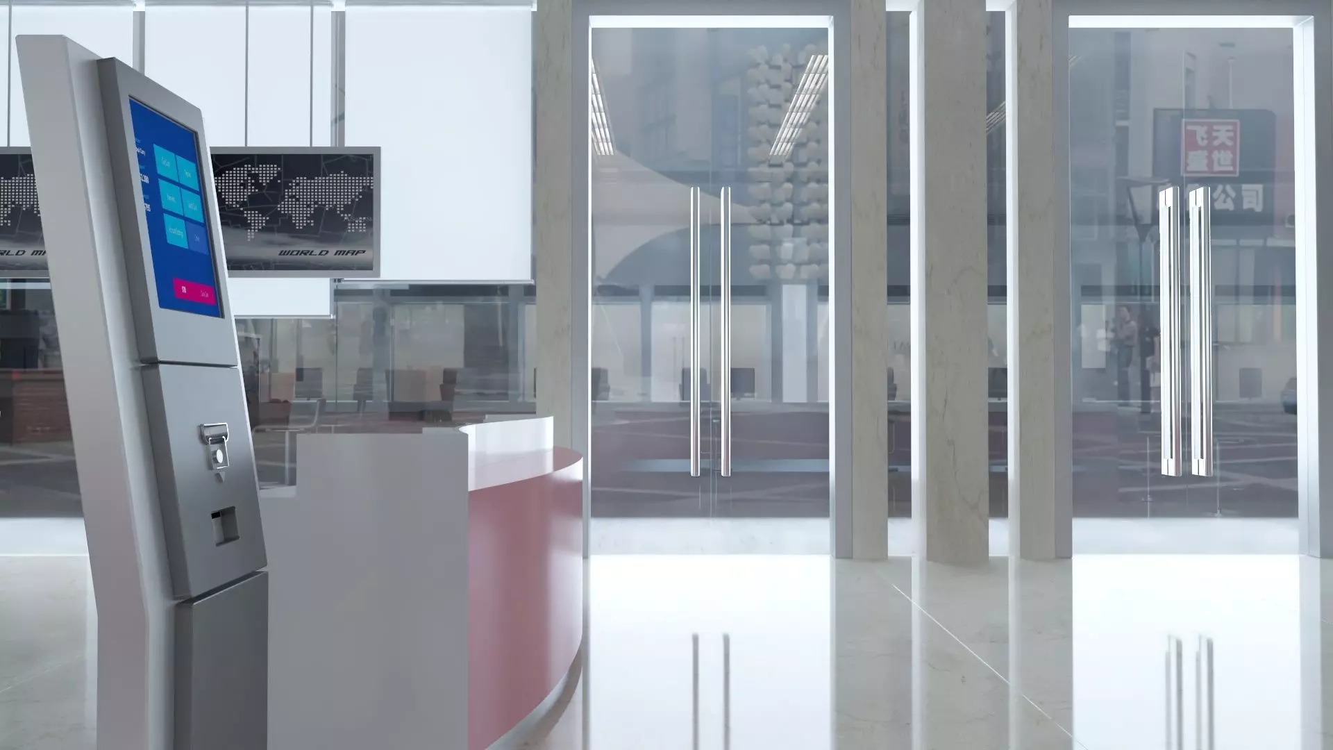 Bank Office Branch   3D model_18