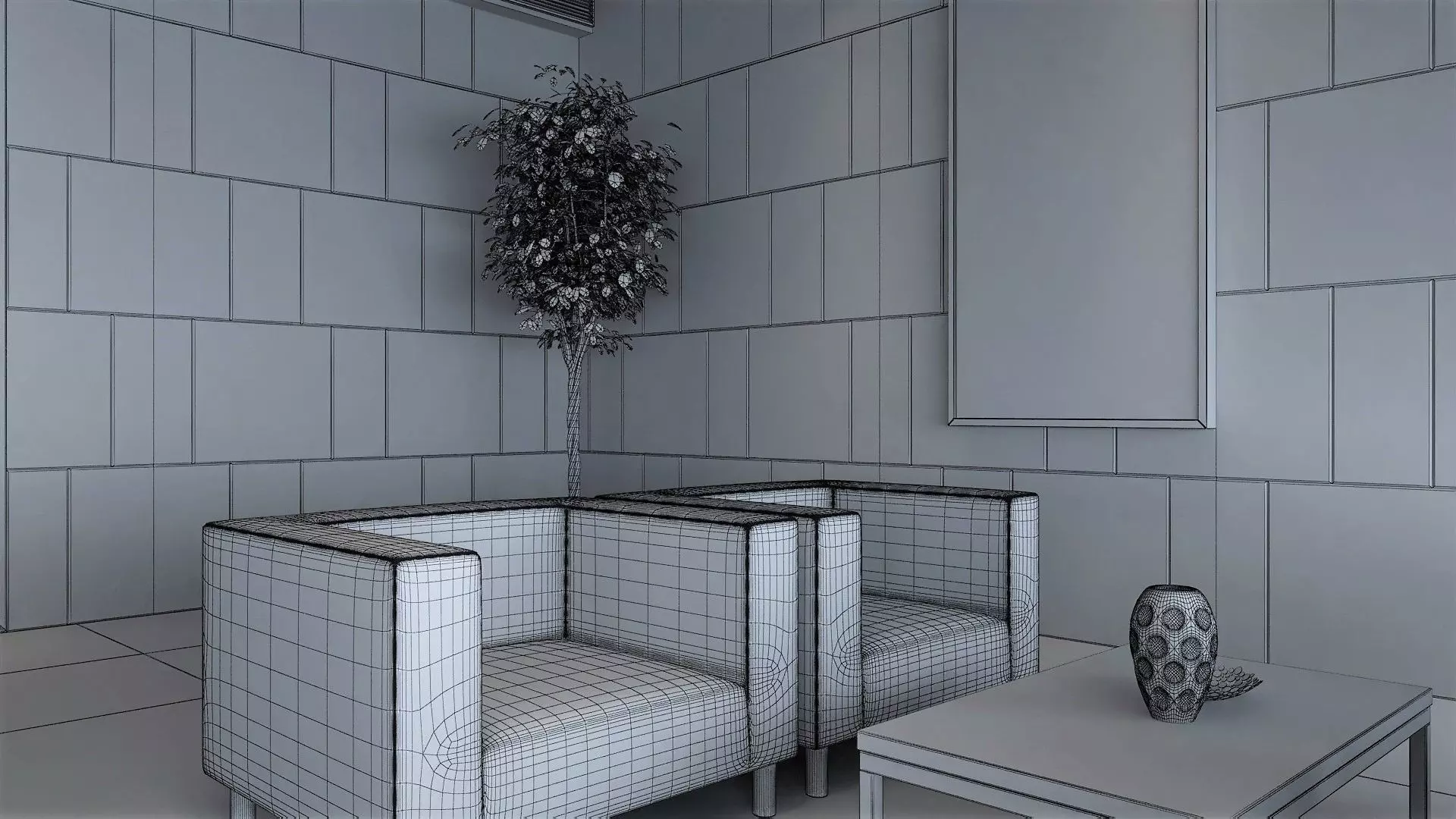 Bank Office Branch   3D model_15