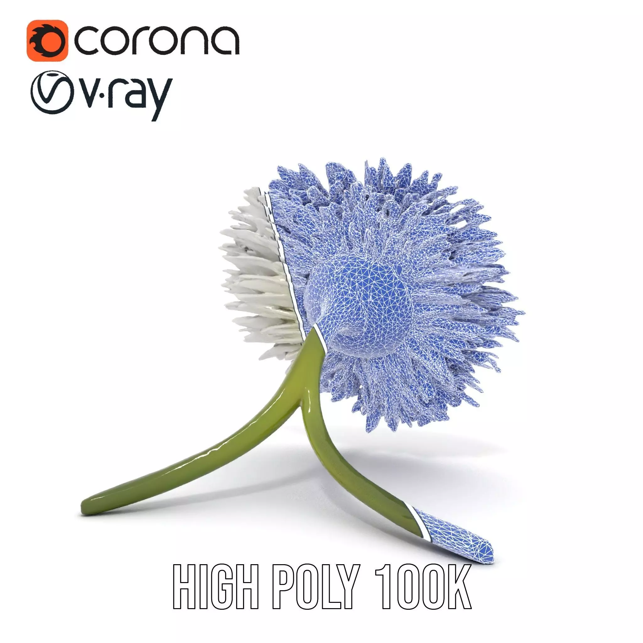 Elegant Daisy Flower model pack Low-poly 3D model_34