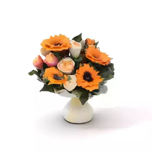 Vibrant Floral Bouquet model pack