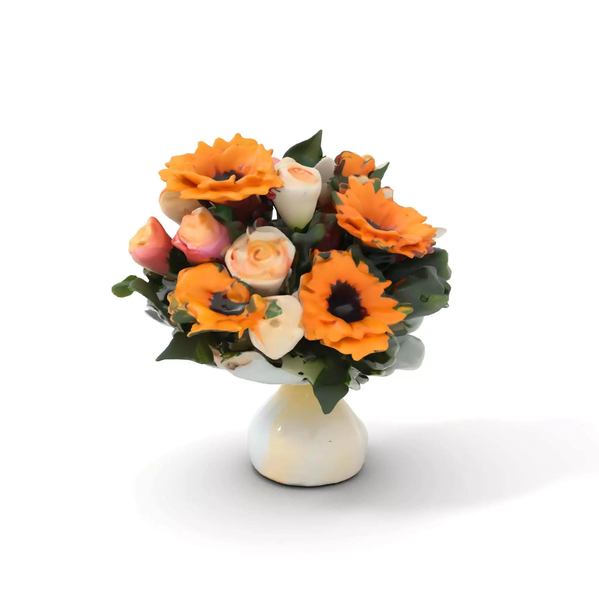 Vibrant Floral Bouquet model pack Low-poly 3D model_7