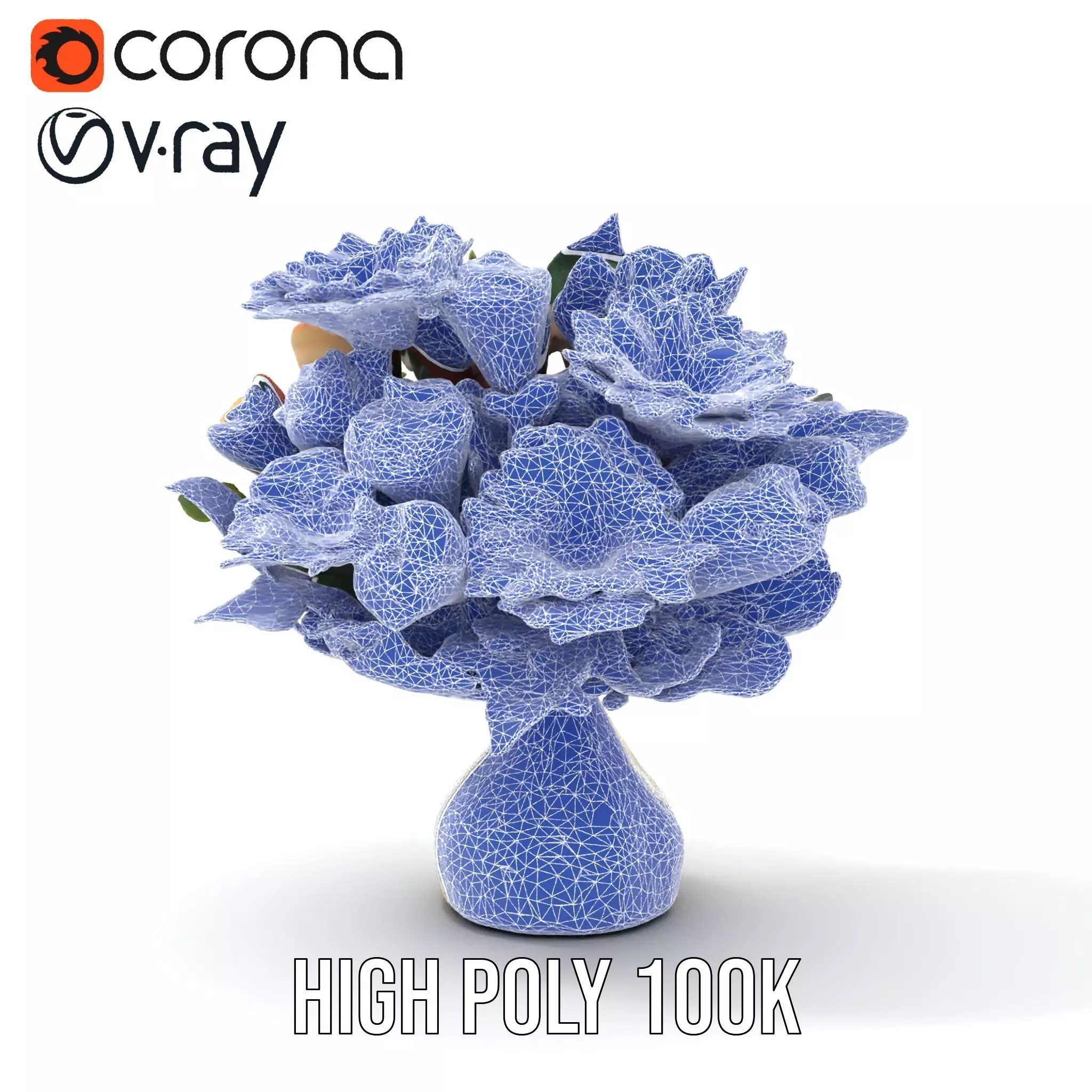 Vibrant Floral Bouquet model pack Low-poly 3D model_27