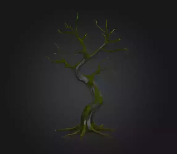 Swamp Tree Low-poly 3D model Swamp Tree Low-poly 3D model