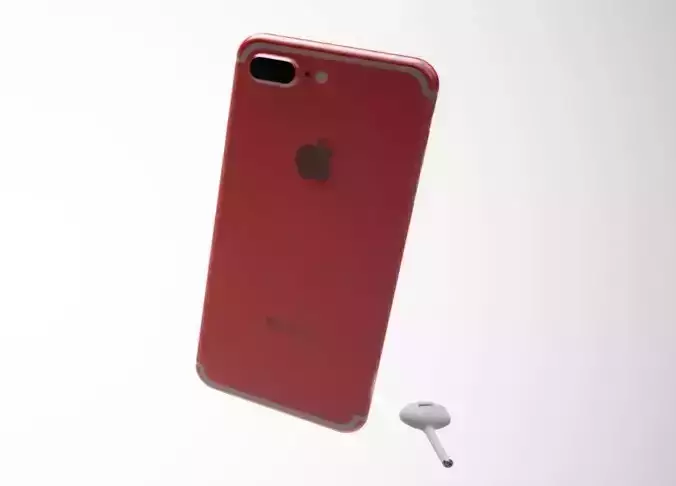 iPhone7 PLUS with earphone