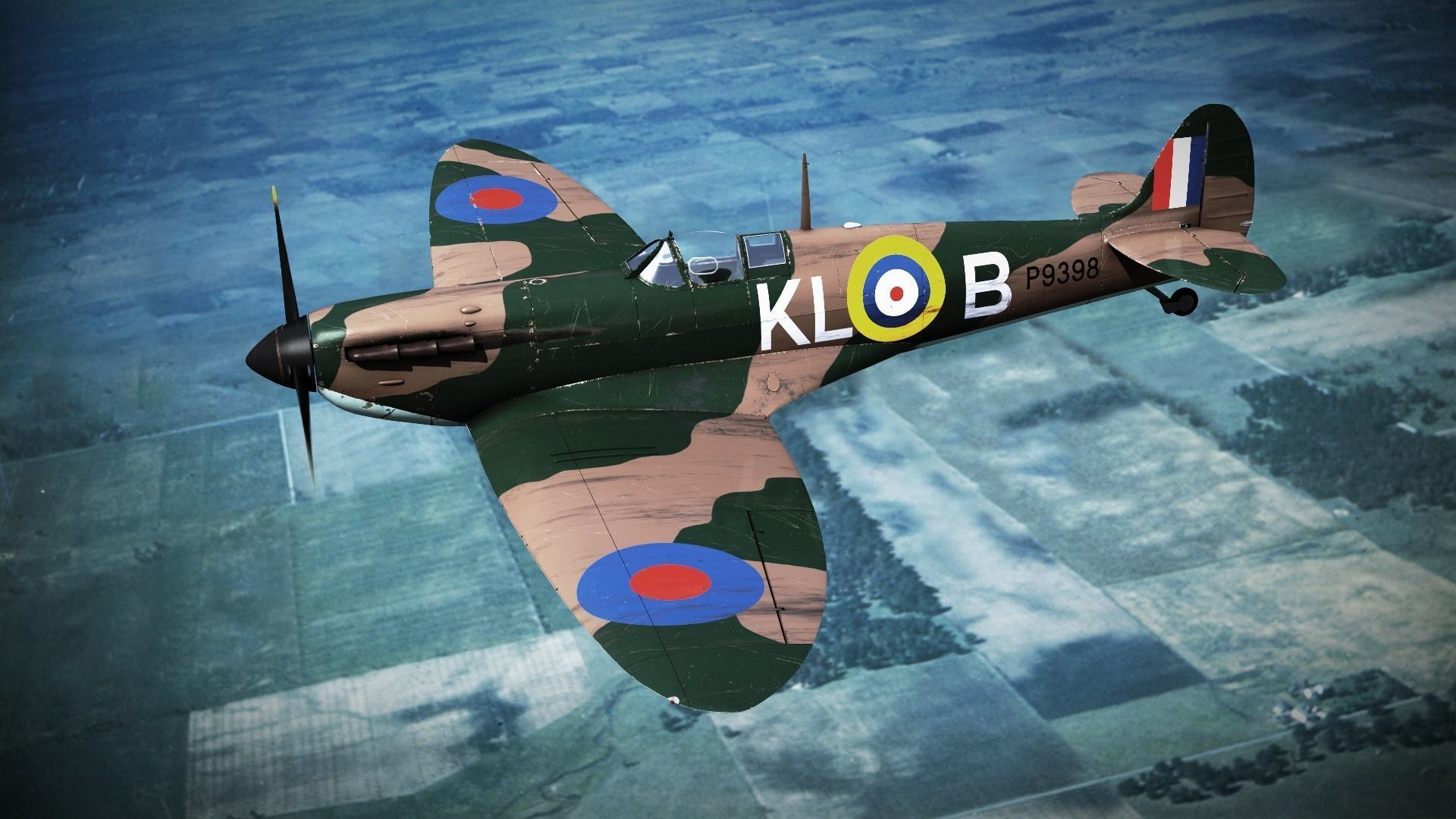 SPITFIRE MK IA 54th Squadron Low-poly 3D model_0