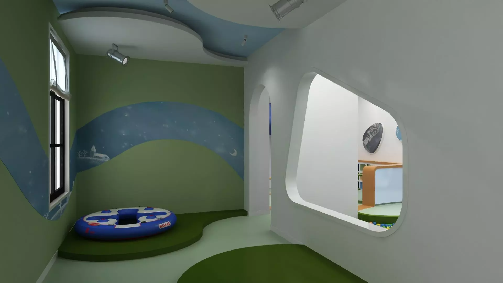 Playroom with Playground 3D model_16