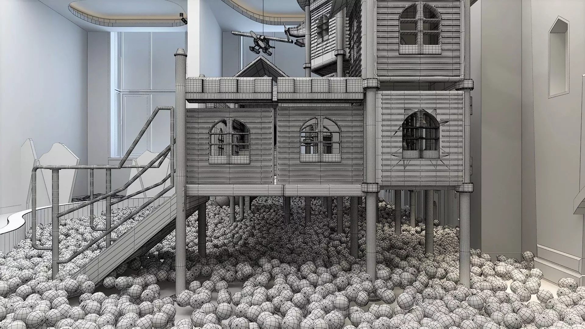 Playroom with Playground 3D model_4