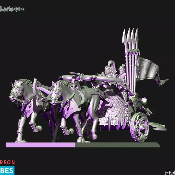  Dark elves Hunting chariot  3D print model_0