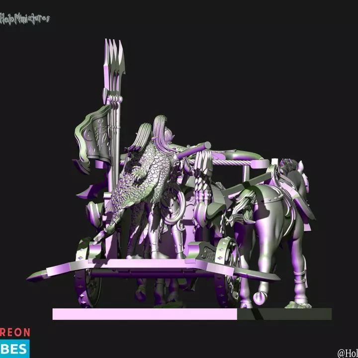  Dark elves Hunting chariot  3D print model_3