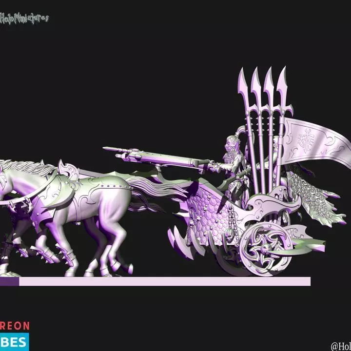  Dark elves Hunting chariot  3D print model_2