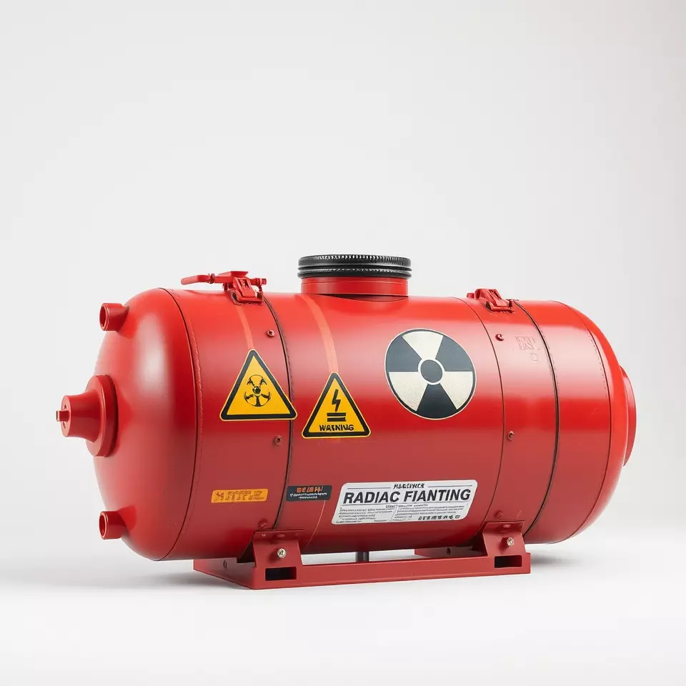 Red Radiac Container model pack Low-poly 3D model_2