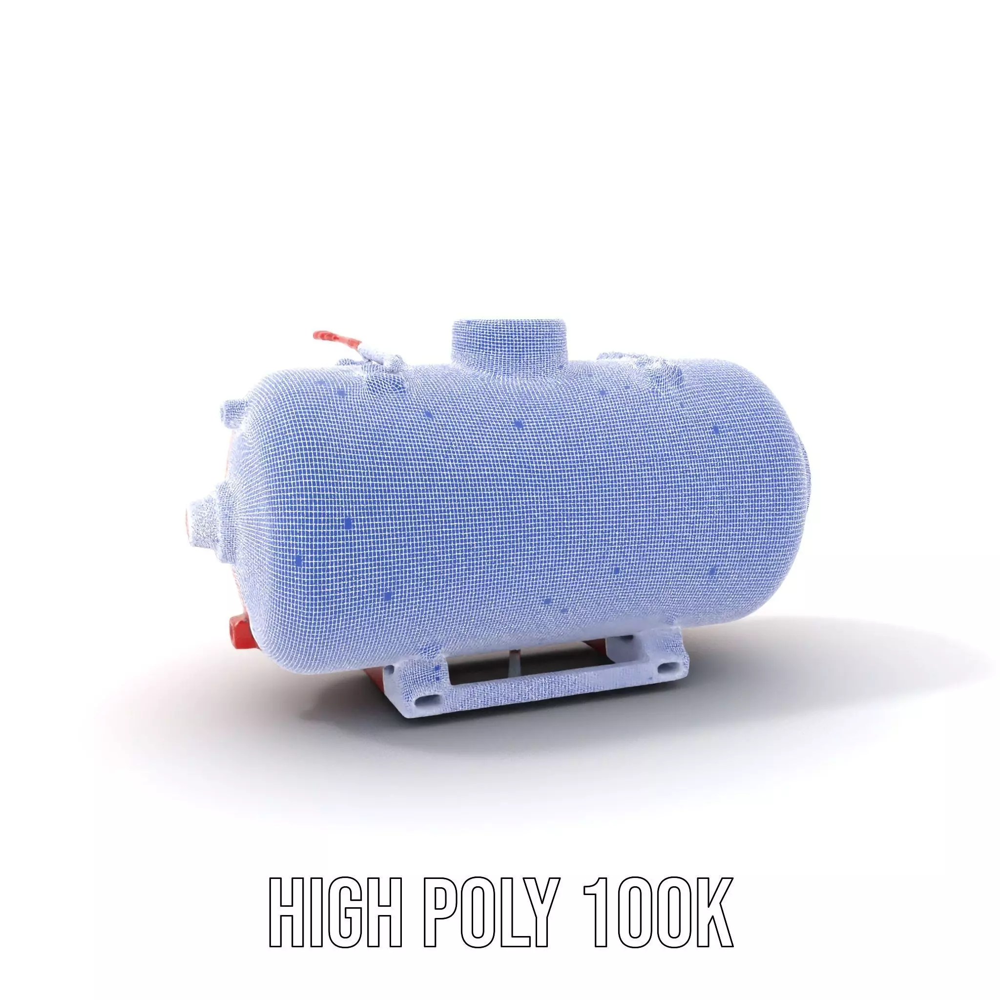 Red Radiac Container model pack Low-poly 3D model_4