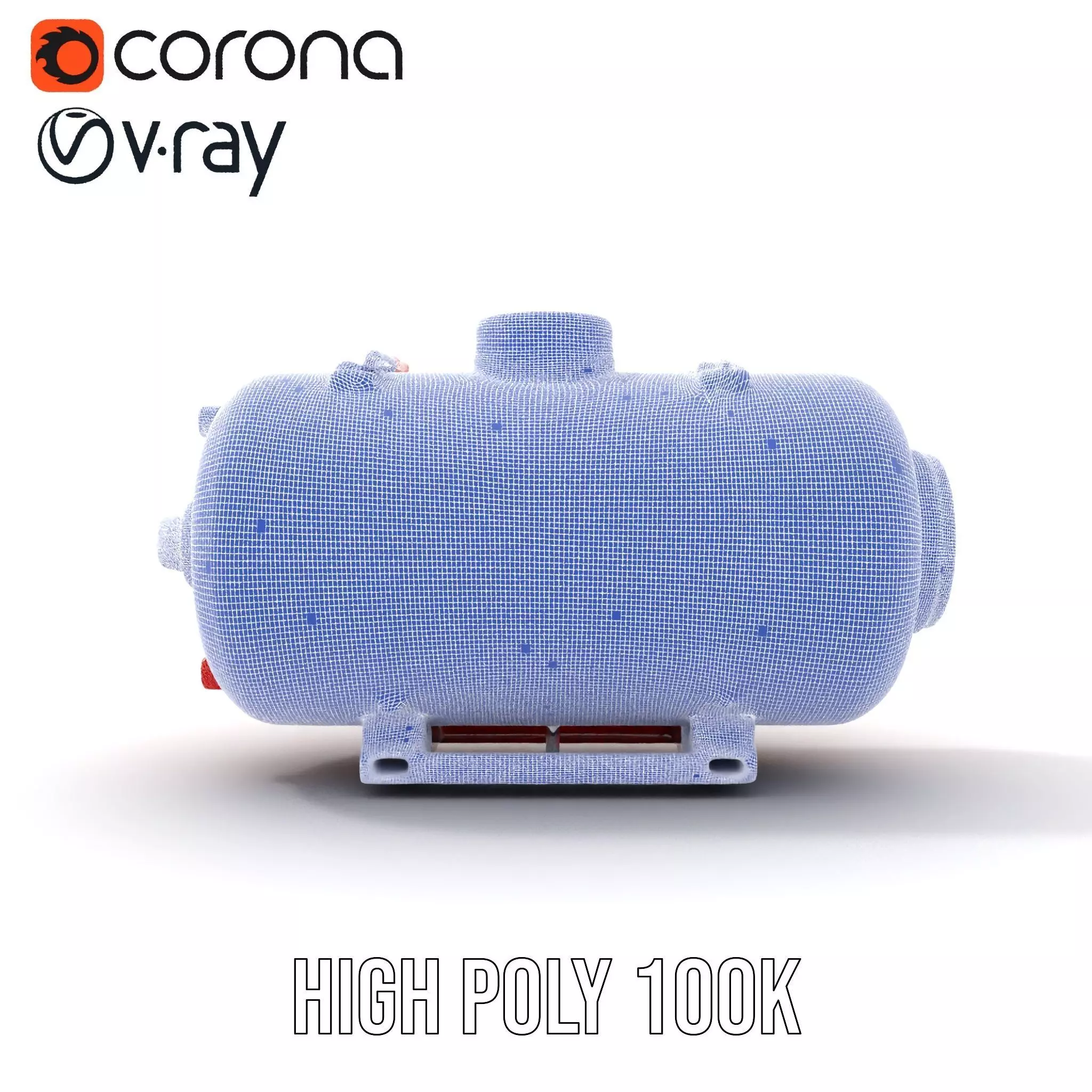 Red Radiac Container model pack Low-poly 3D model_29