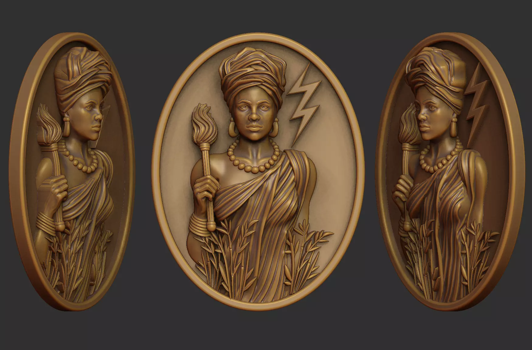 Iansa - Orixa - Medal 3D print model_0