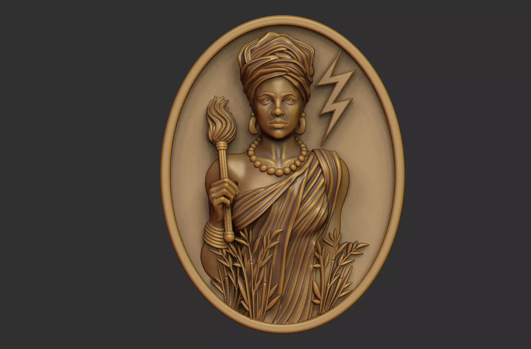 Iansa - Orixa - Medal 3D print model_1