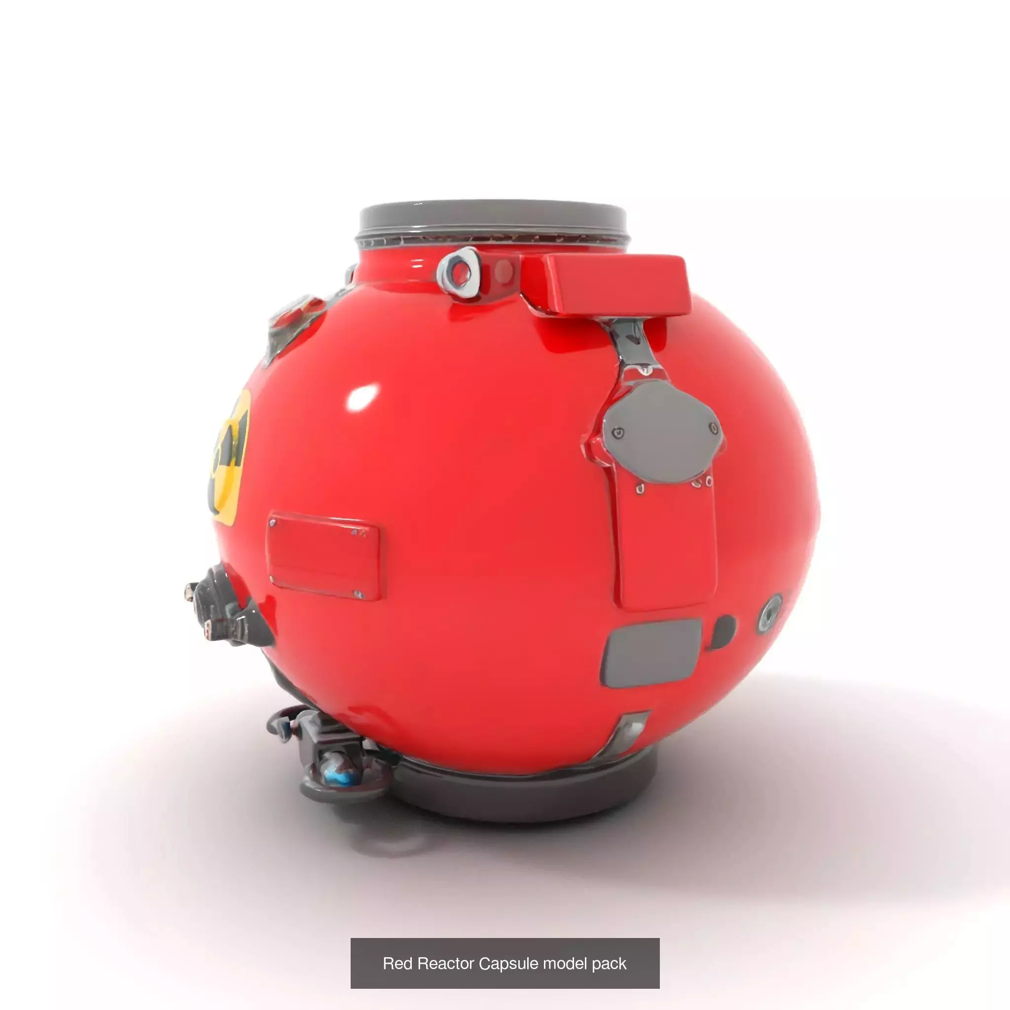 Red Spaceship Fuel Tanks Pack 3D Model Collection_53