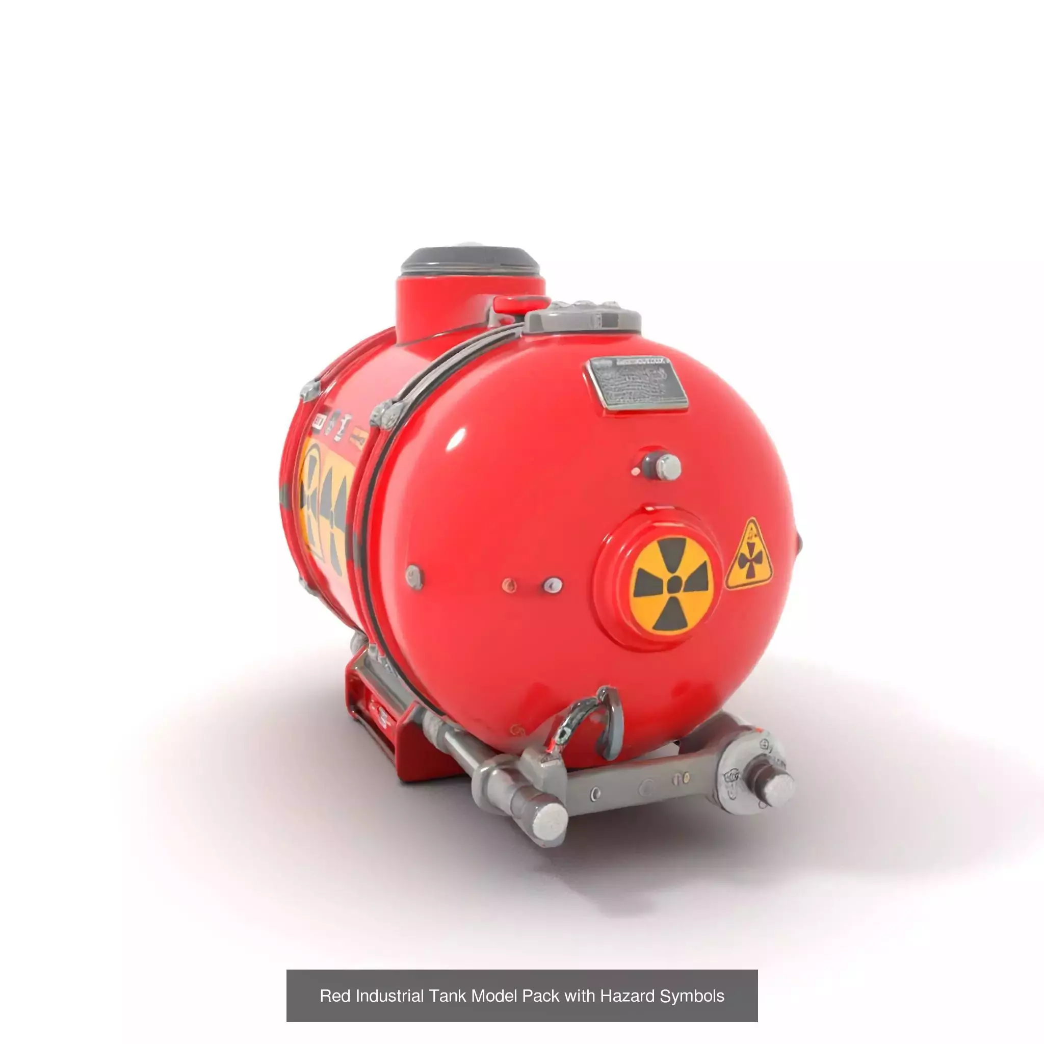 Red Spaceship Fuel Tanks Pack 3D Model Collection_43