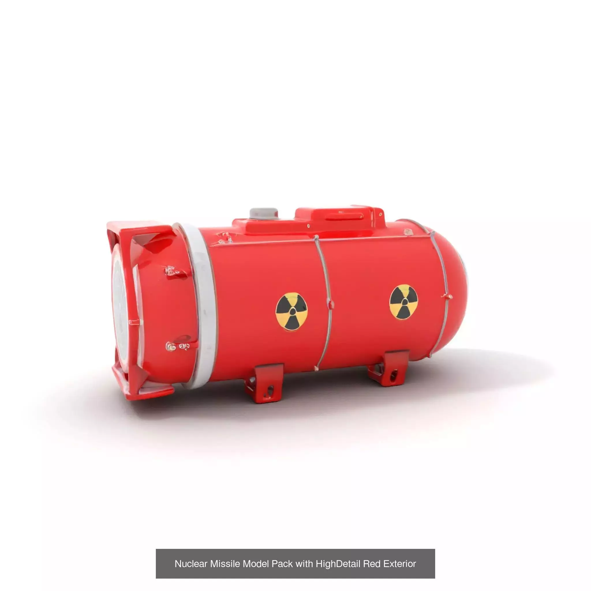 Red Spaceship Fuel Tanks Pack 3D Model Collection_39