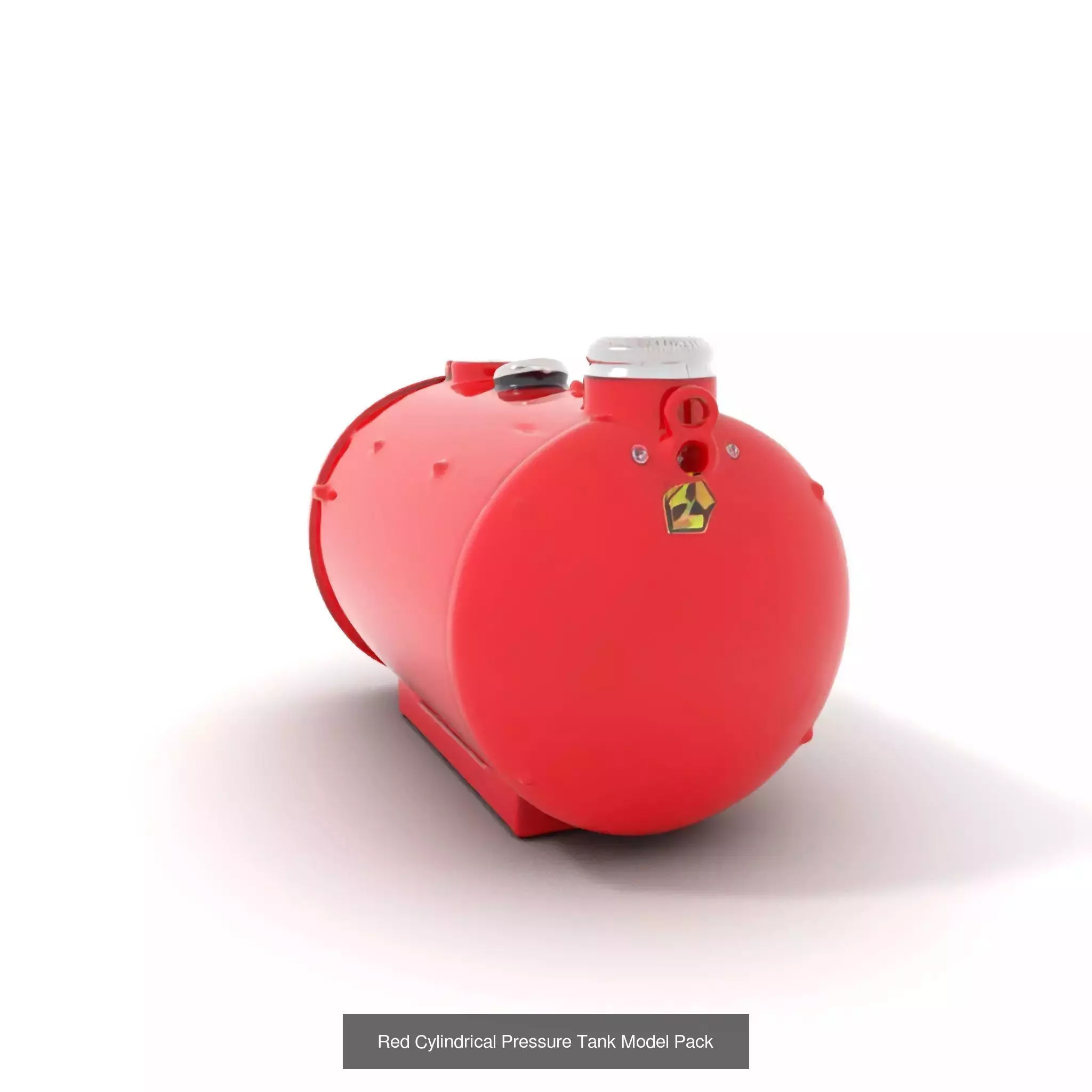 Red Spaceship Fuel Tanks Pack 3D Model Collection_44