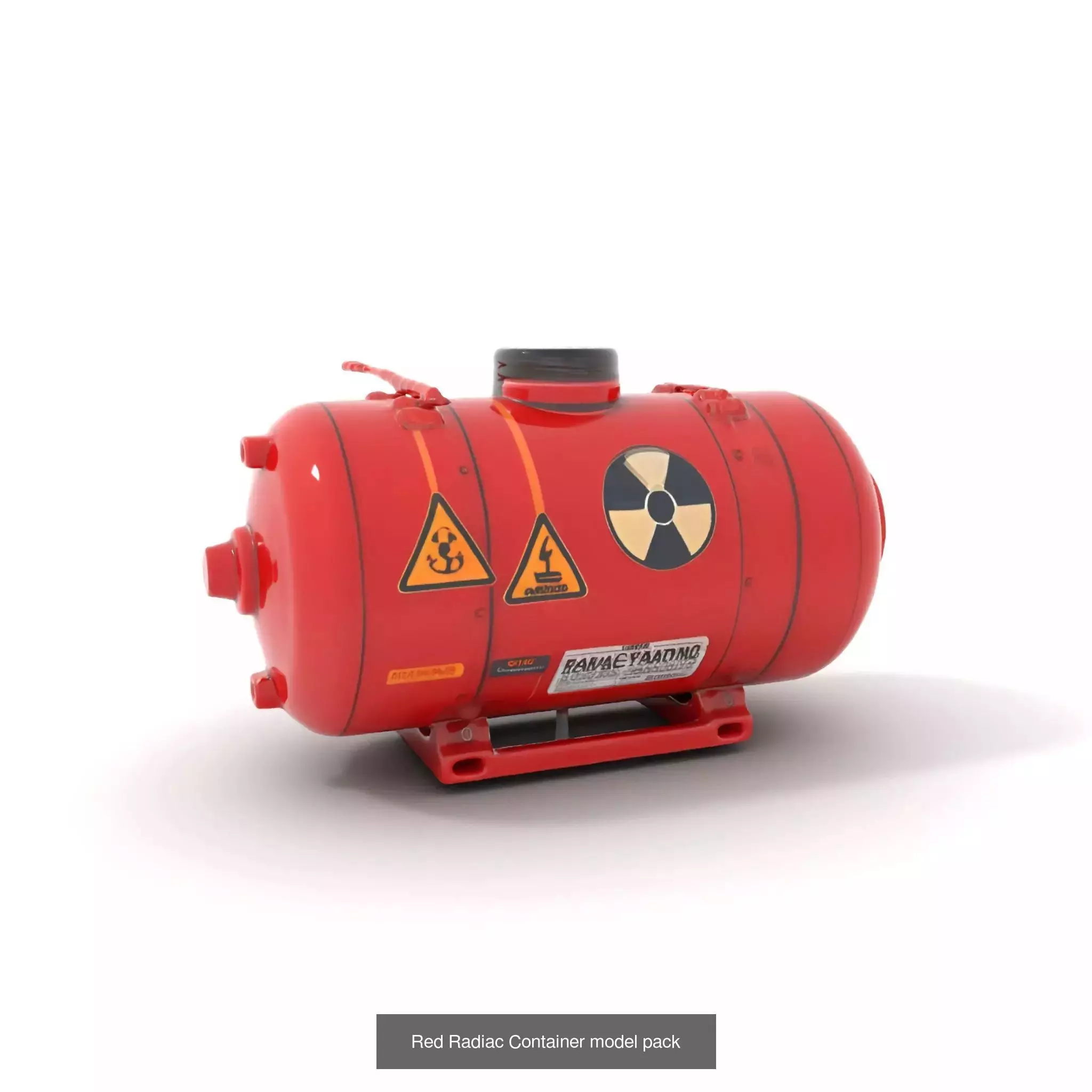 Red Spaceship Fuel Tanks Pack 3D Model Collection_54
