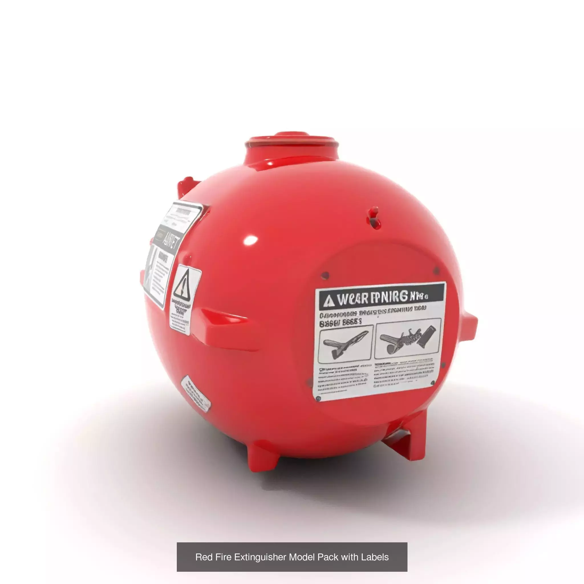 Red Spaceship Fuel Tanks Pack 3D Model Collection_37