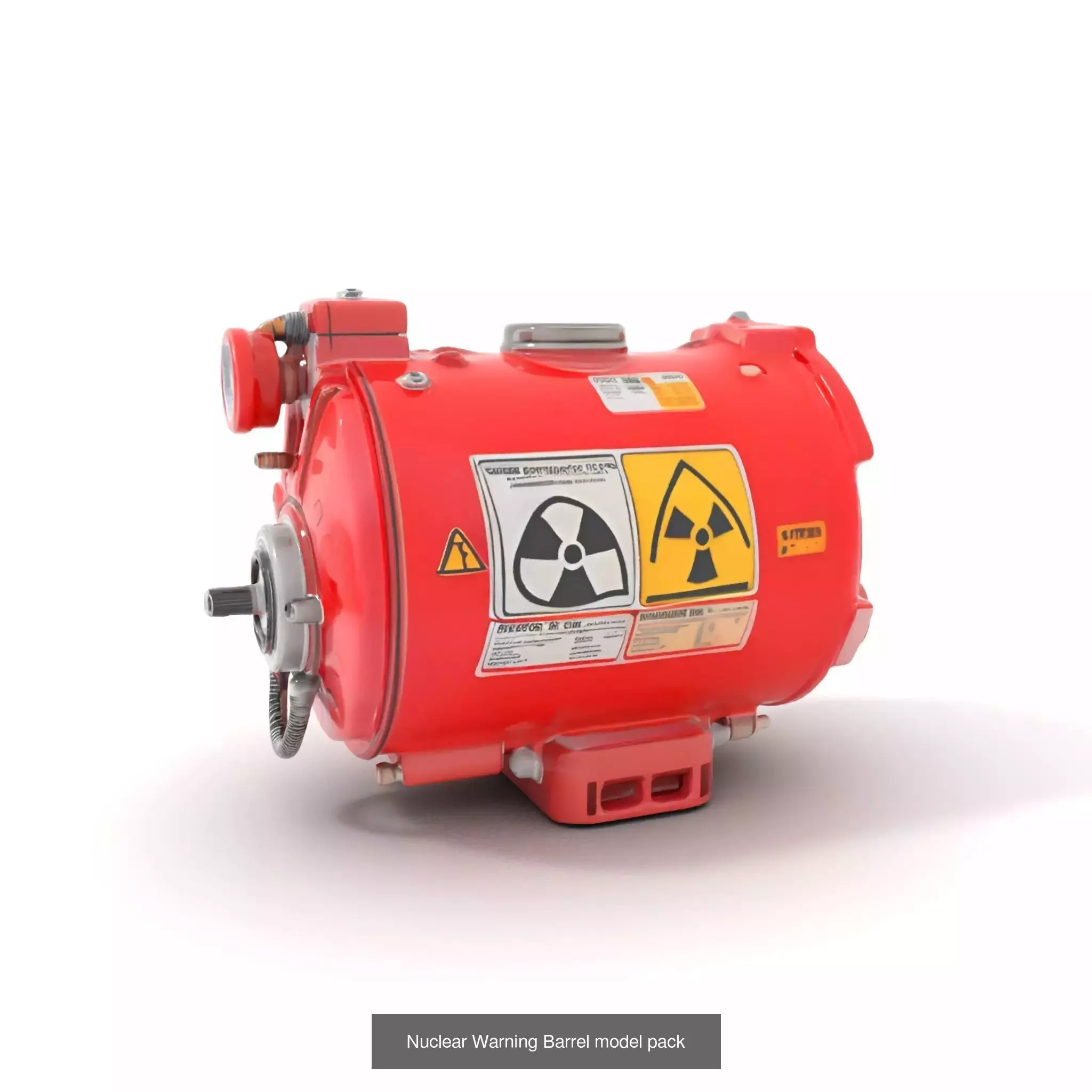 Red Spaceship Fuel Tanks Pack 3D Model Collection_35