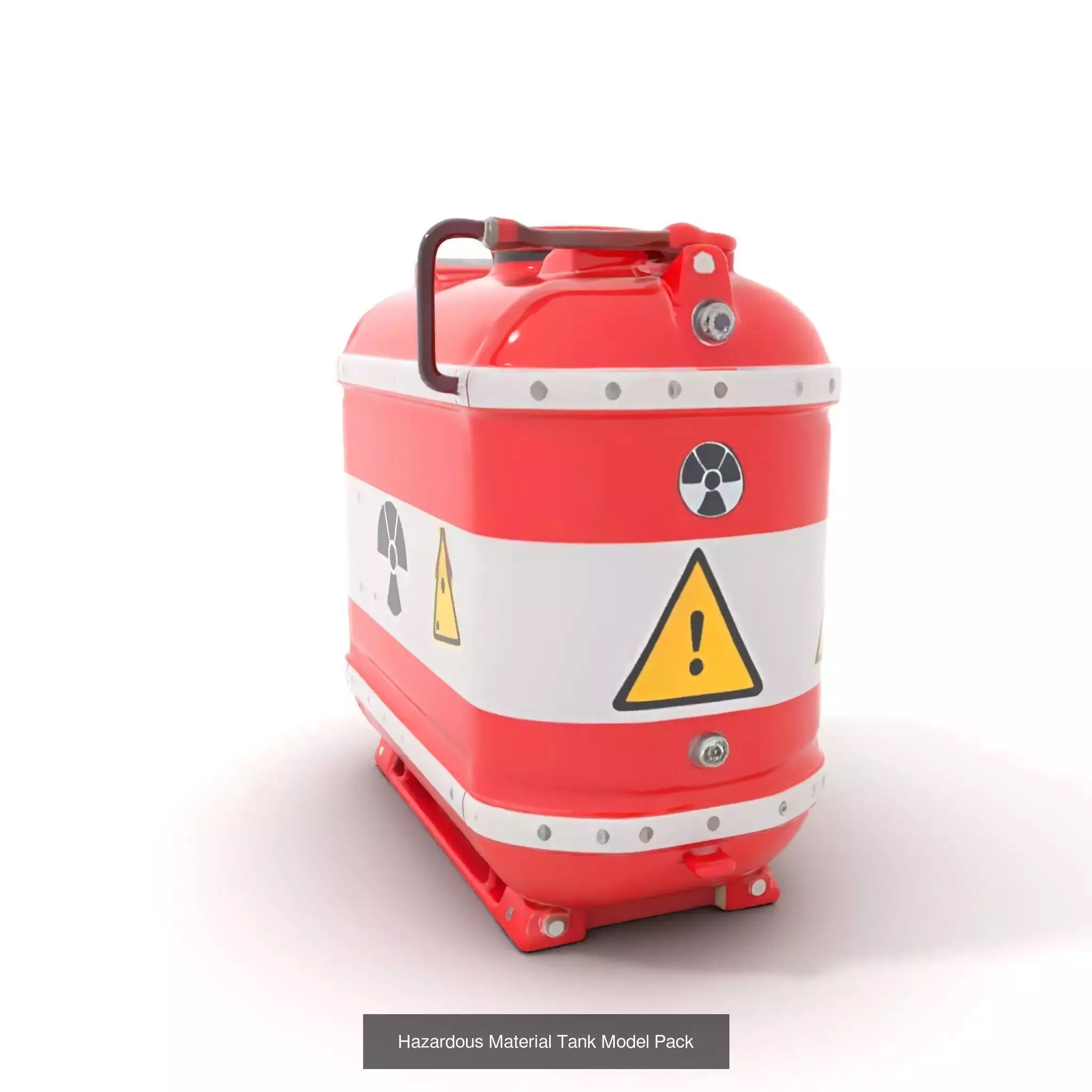 Red Spaceship Fuel Tanks Pack 3D Model Collection_48