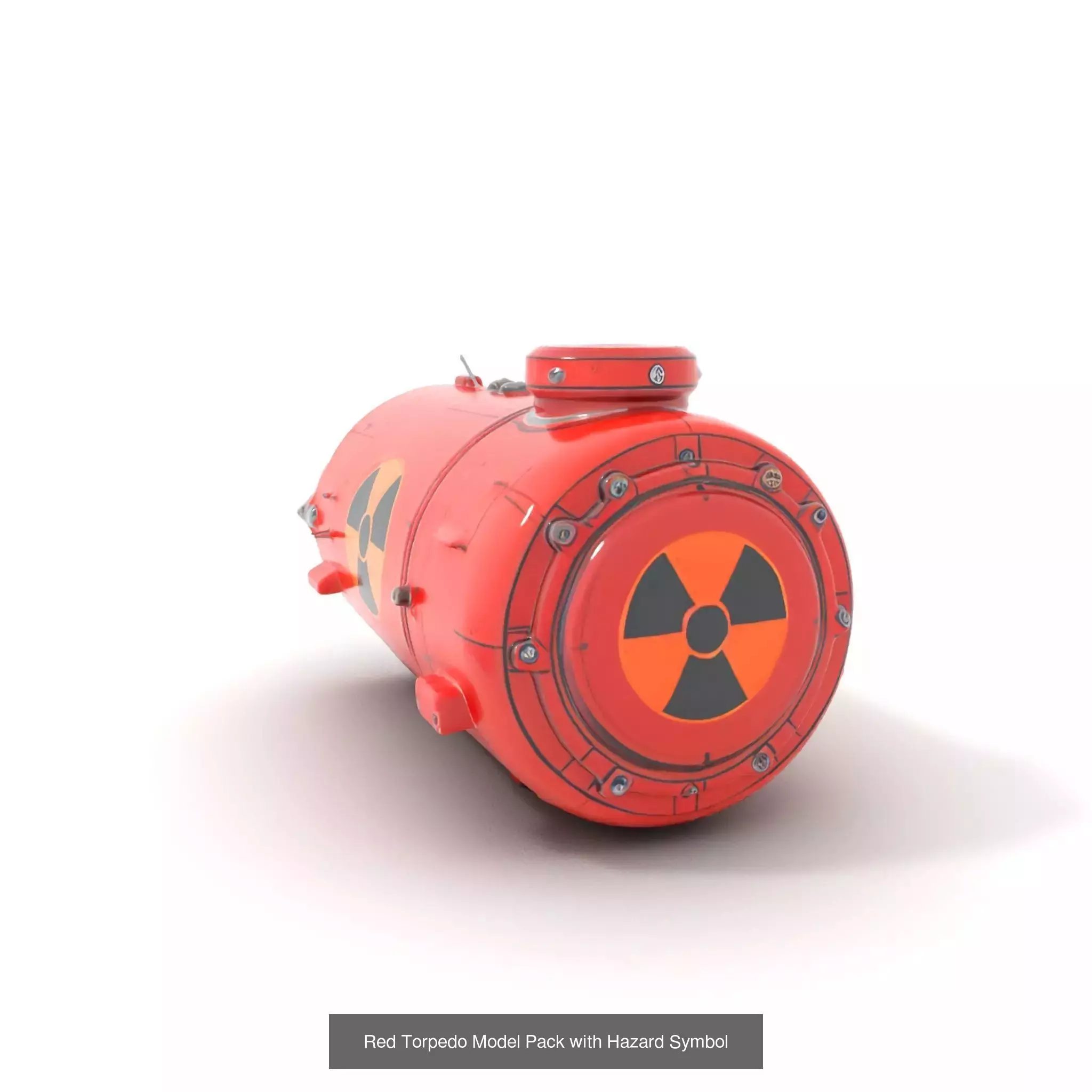 Red Spaceship Fuel Tanks Pack 3D Model Collection_36