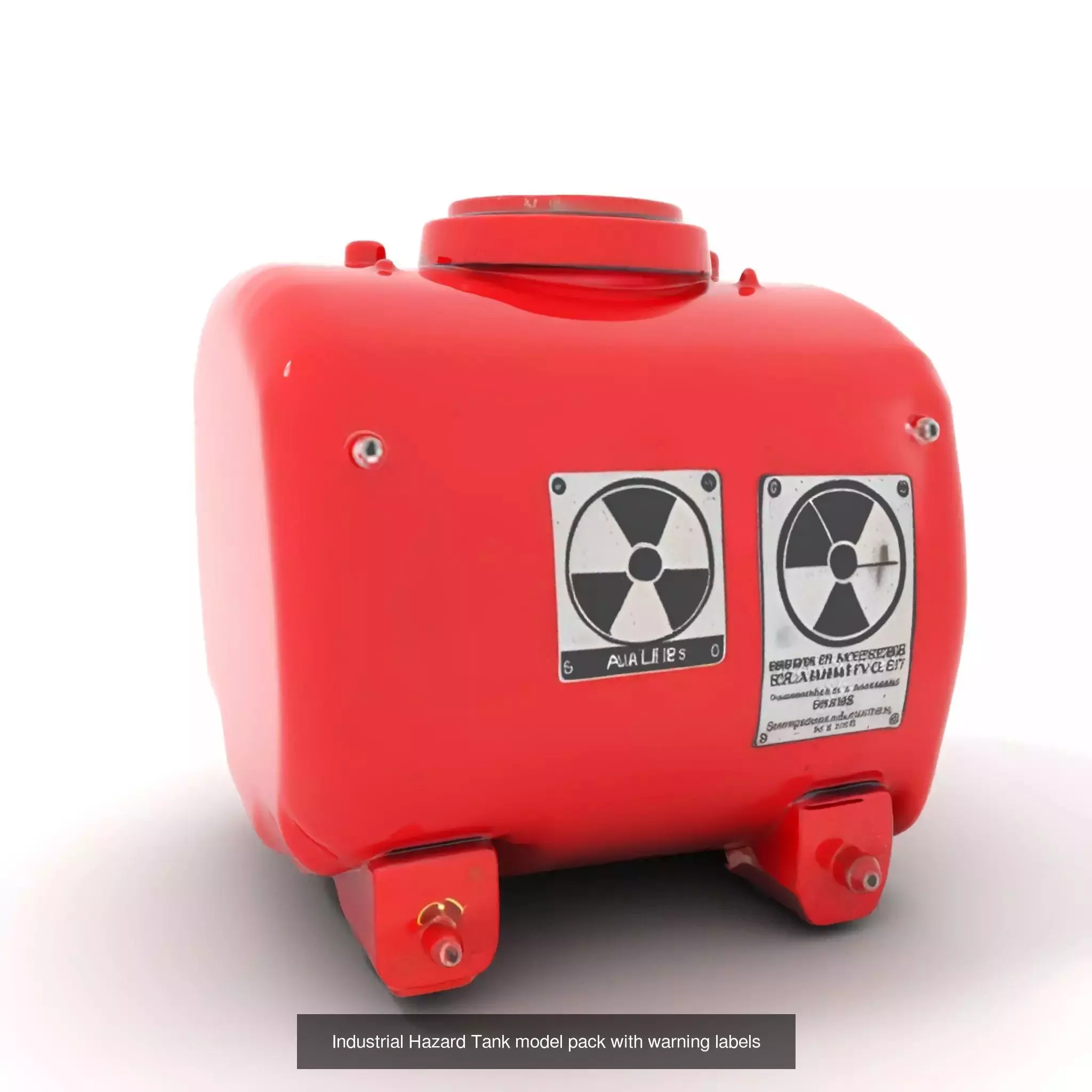 Red Spaceship Fuel Tanks Pack 3D Model Collection_49