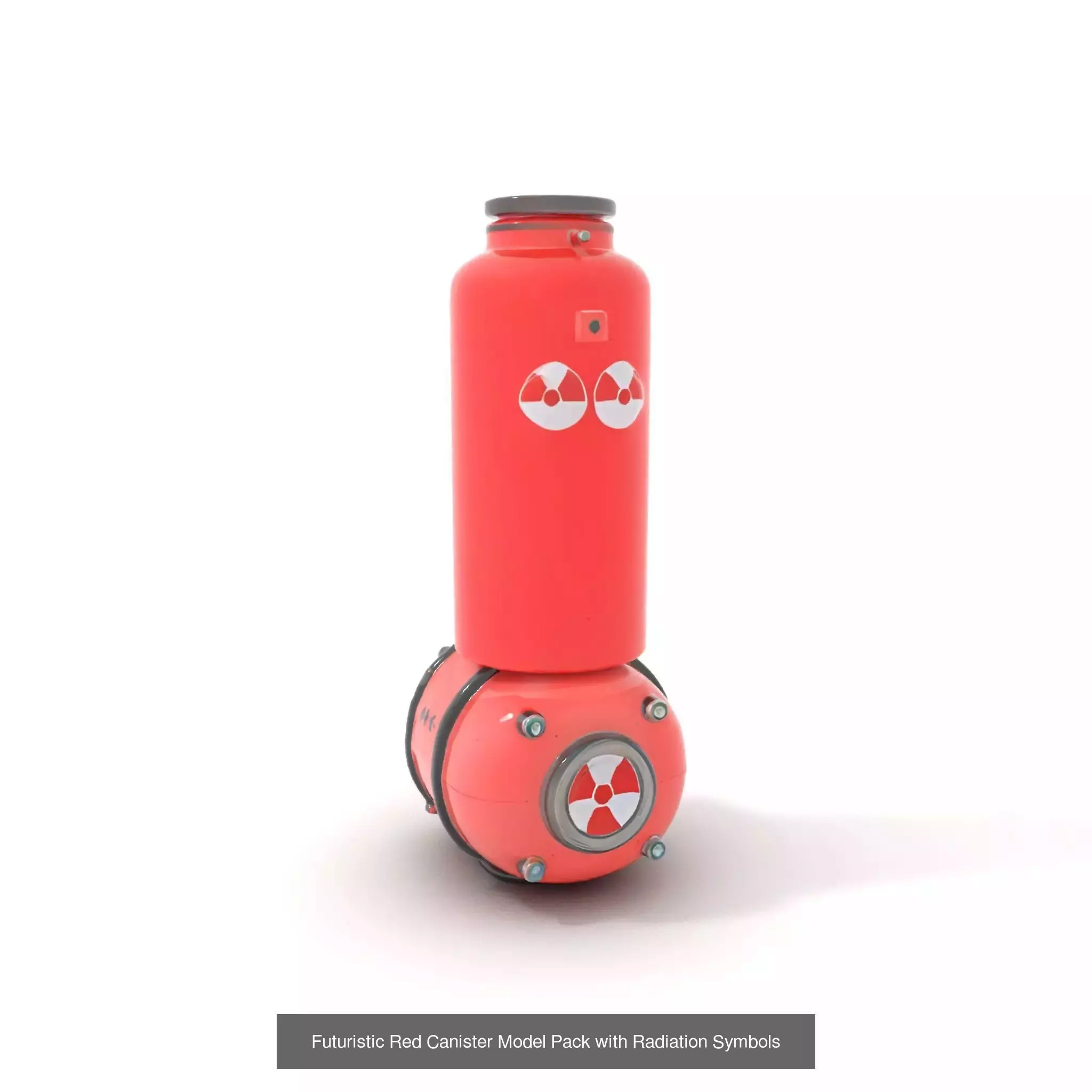 Red Spaceship Fuel Tanks Pack 3D Model Collection_47