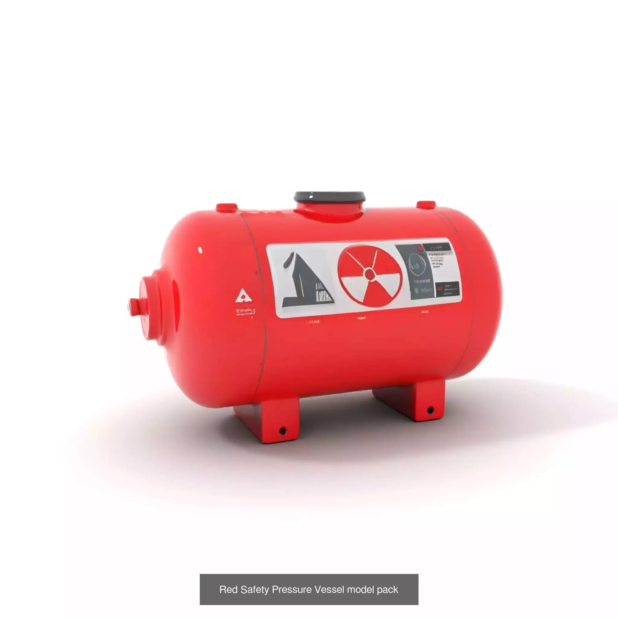 Red Spaceship Fuel Tanks Pack 3D Model Collection_50