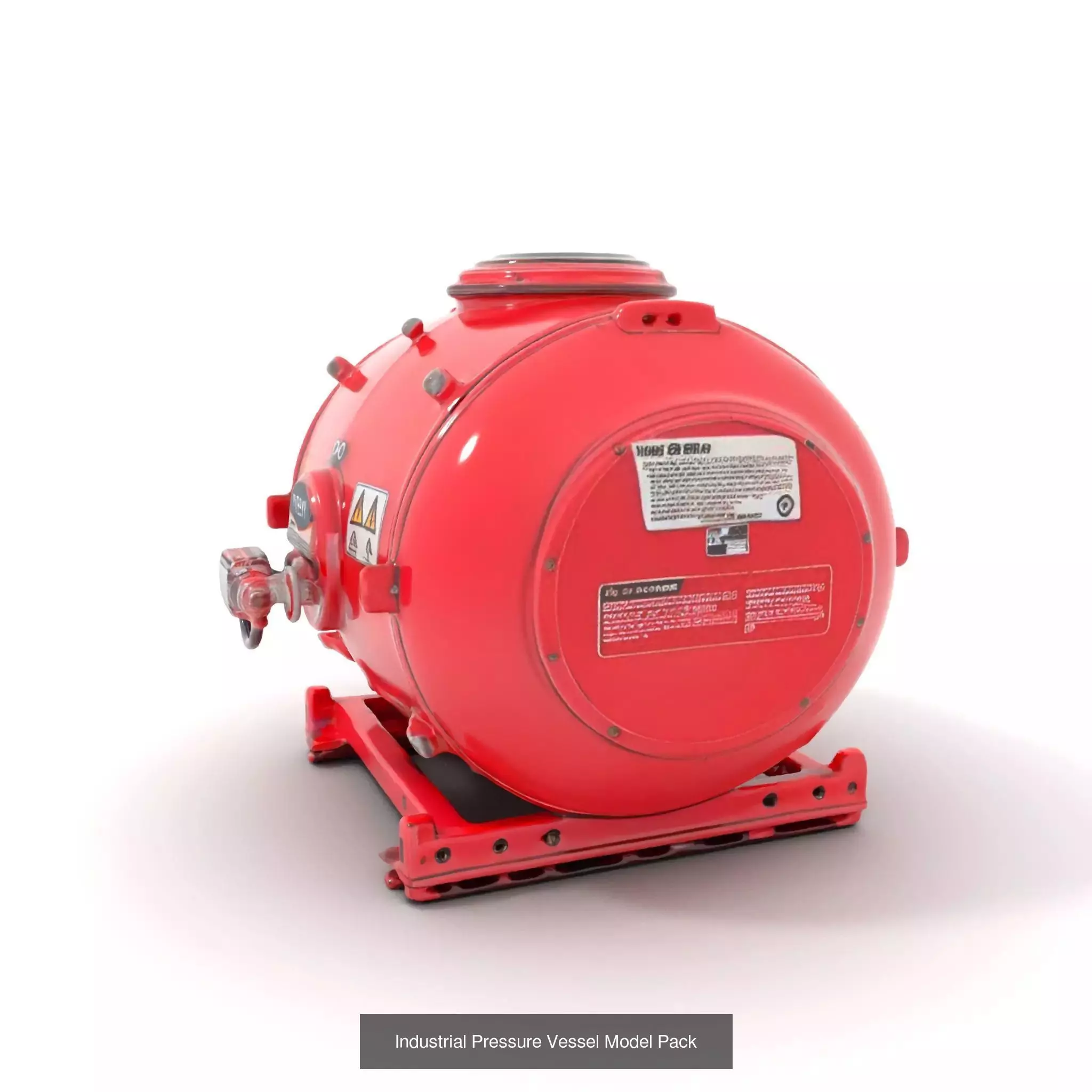 Red Spaceship Fuel Tanks Pack 3D Model Collection_40