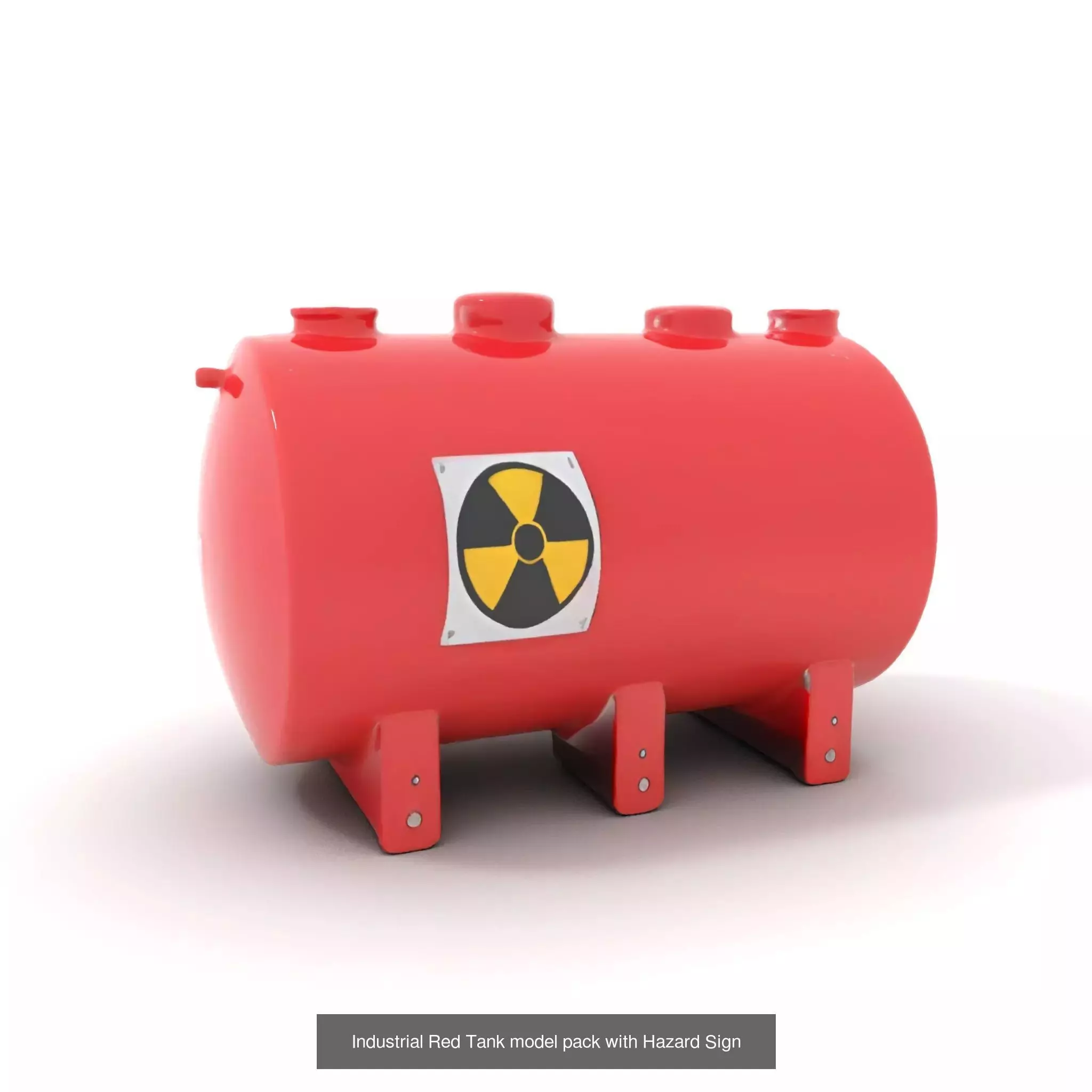 Red Spaceship Fuel Tanks Pack 3D Model Collection_41