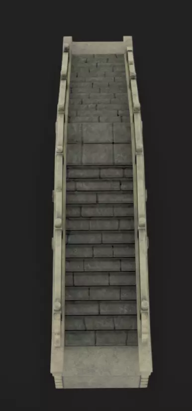 Bridge Low-poly 3D model_9