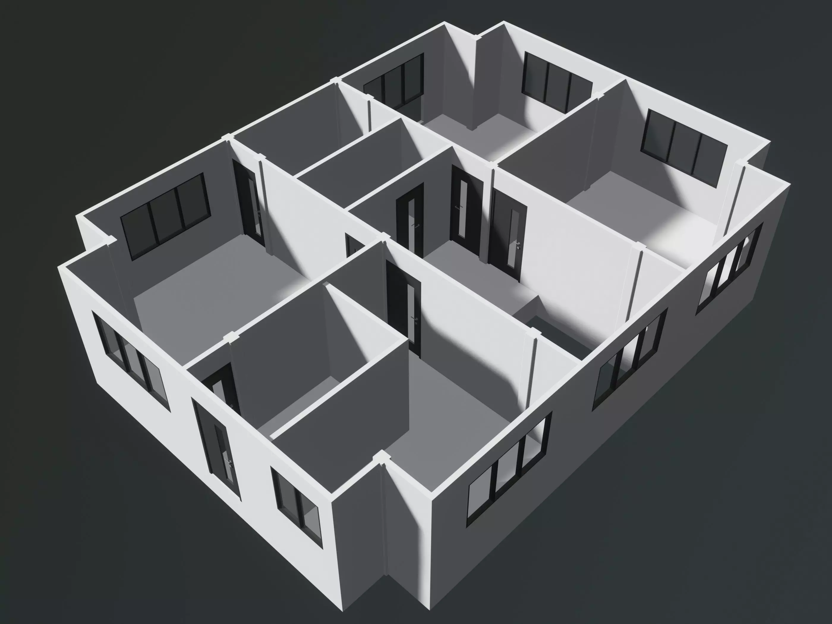 House plan 25-49 3D model_2