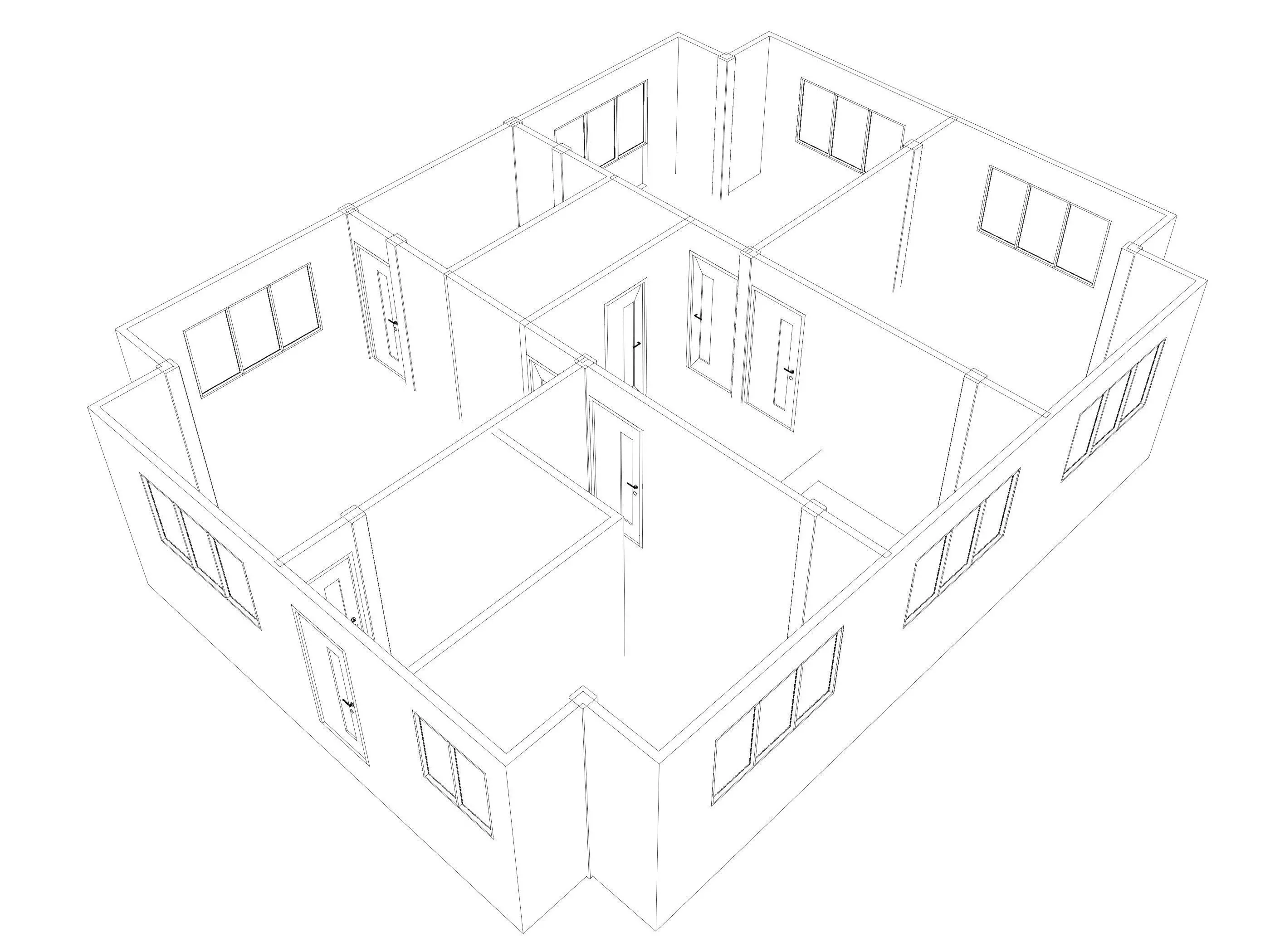 House plan 25-49 3D model_8
