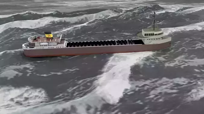 Edmund Fitzgerald Freighter 3D model