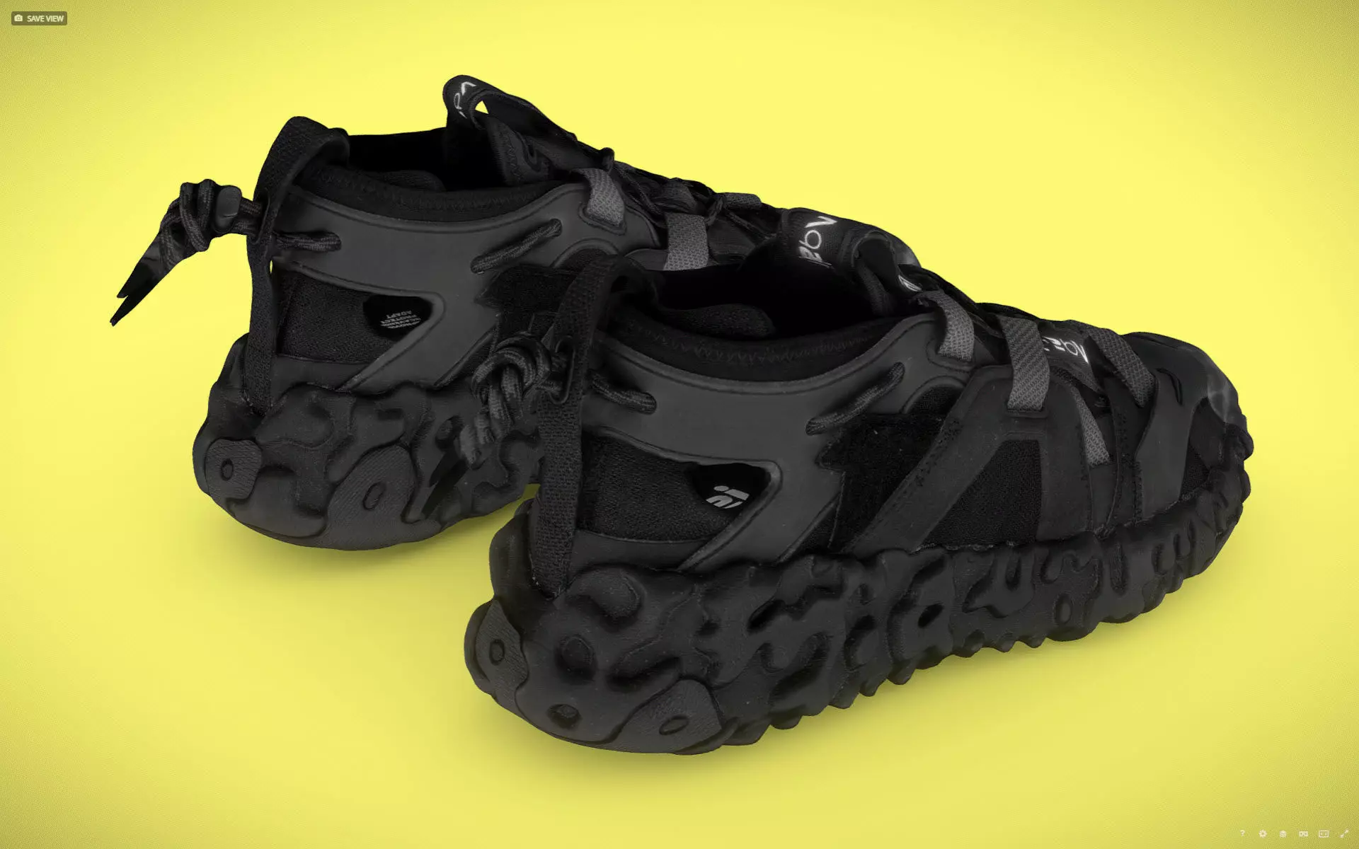 cyberpunk techwear sneaker trainer scifi future sneaker Low-poly 3D model_5