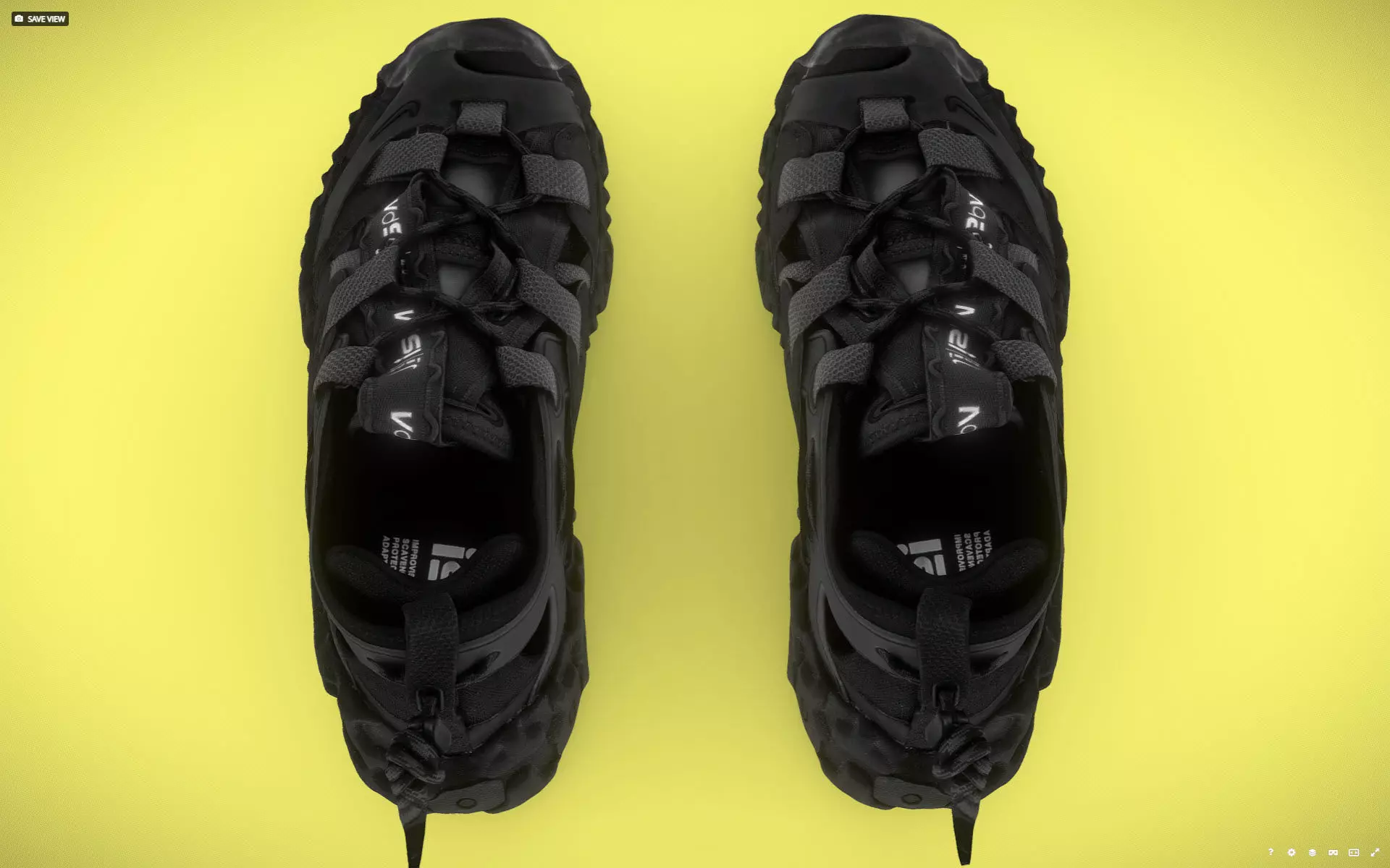 cyberpunk techwear sneaker trainer scifi future sneaker Low-poly 3D model_7