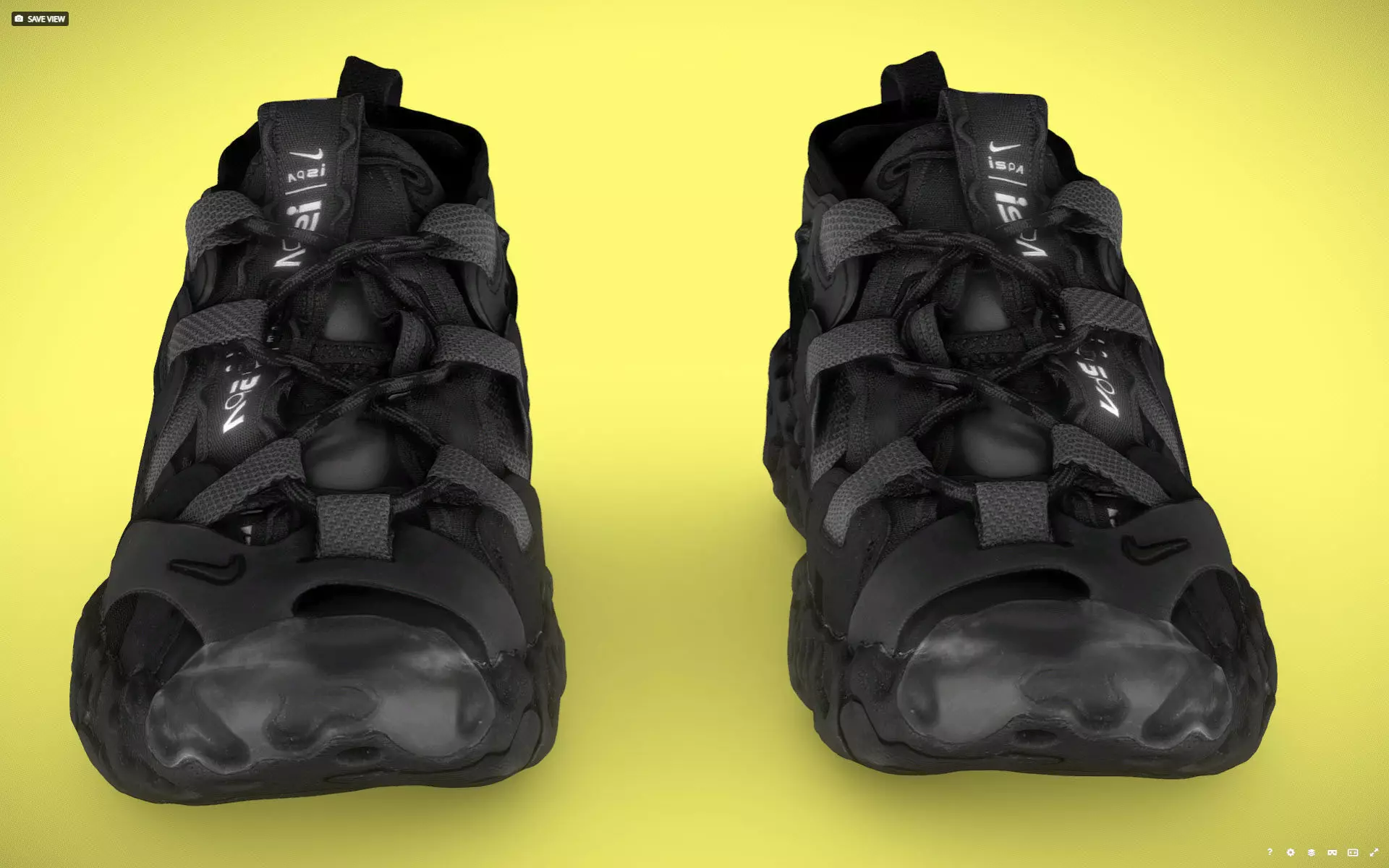 cyberpunk techwear sneaker trainer scifi future sneaker Low-poly 3D model_2